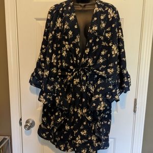 2X floral cover top